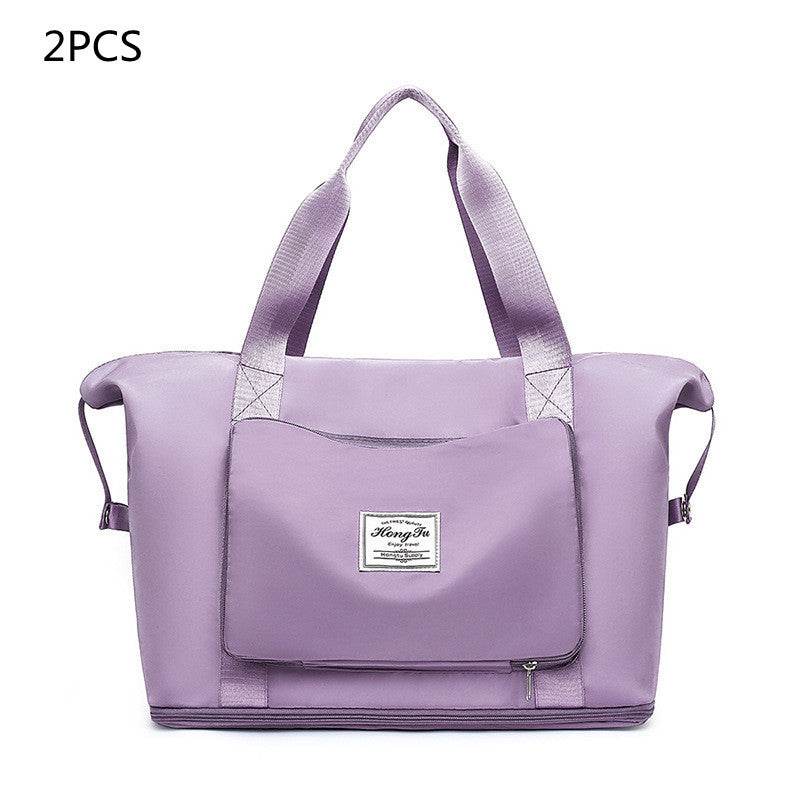 Foldable Large Capacity Women Gym Bags Shoulder Bag Women Training Travel Handle Handbag Yoga Sport Crossbody Tote Bag Women - Mubimart