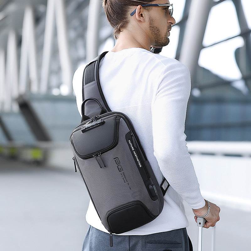 Fanny Pack For Men Waist Chest Bag Sling Bag Mens College - Mubimart