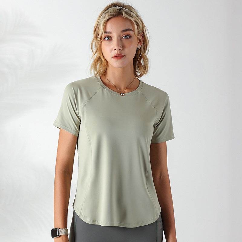 Quick-drying Mesh Stitching Workout Clothes Top For Women - Mubimart