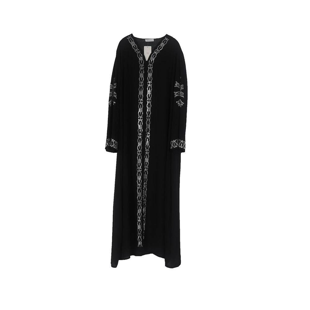 Ethnic Style Plus Size Dress Middle East Muslim Style Robe - Mubimart