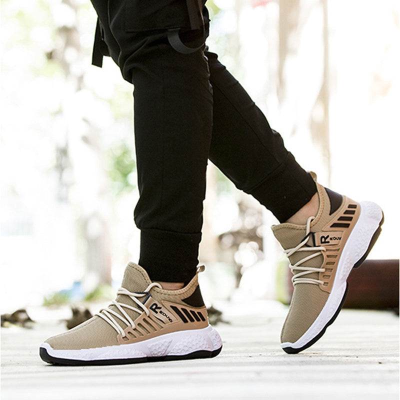 Men Sneakers Breathable Mesh Sports Shoes - Mubimart