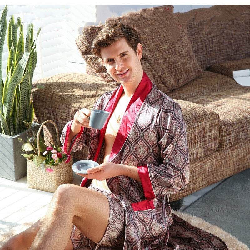 Men's Loose And Comfortable Printed Pajamas Loungewear - Mubimart
