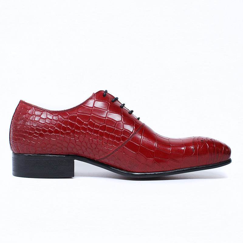 Men's Business Suit Oxford Leather Shoes - Mubimart