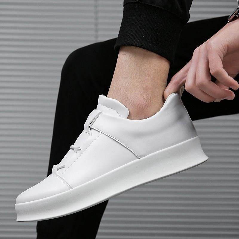 Spring New Brand Men Leather Loafers Slip On Casual Shoes Mens Moccasins - Mubimart