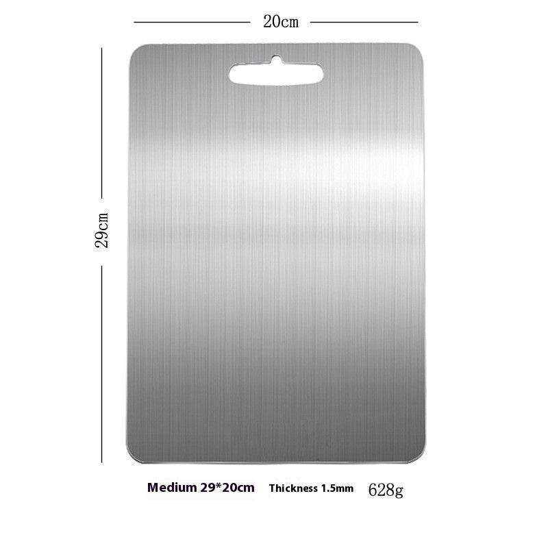 304 Stainless Steel Thickened Double-sided Fruit And Vegetable Cutting Board - Mubimart