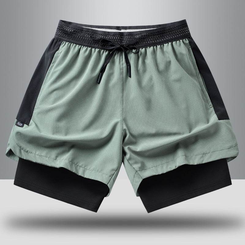 Men's Casual Fitness Quick-drying Shorts Breathable Workout Shorts - Mubimart