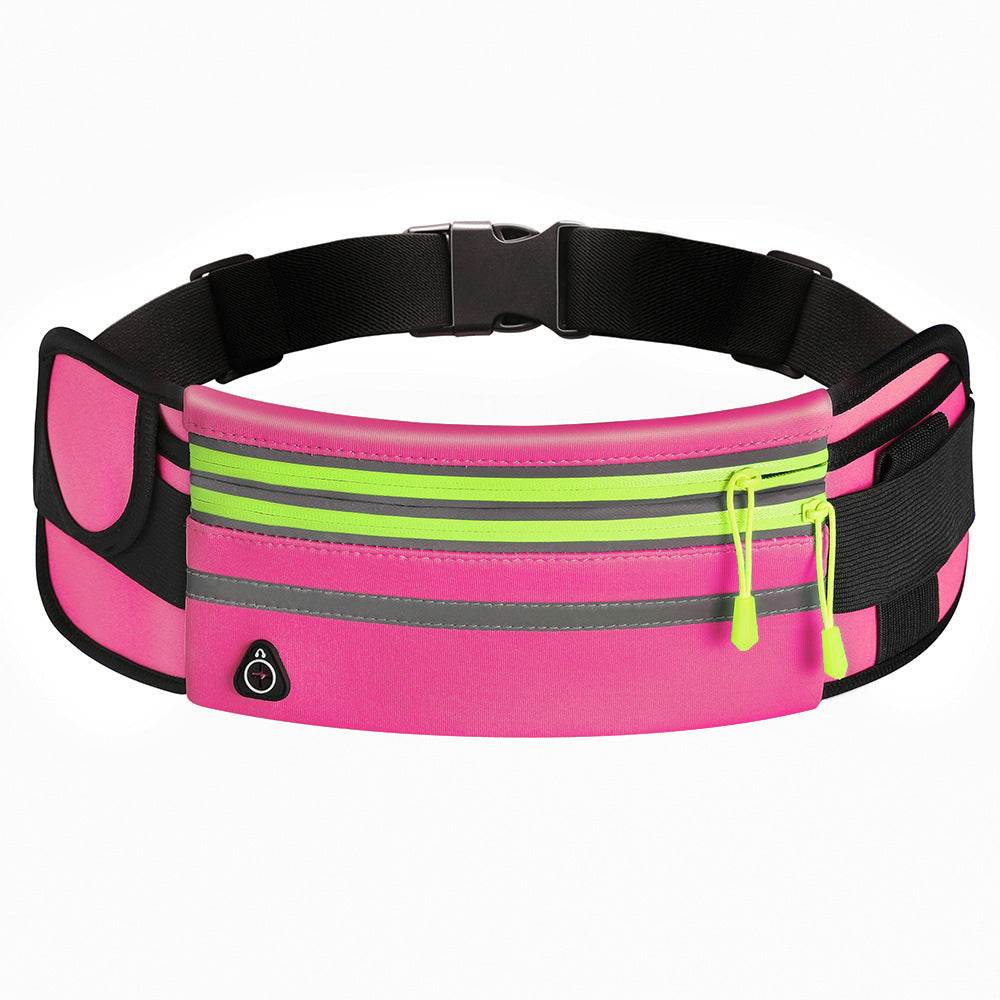 Double Zippers Waist Bags Waterproof Sports Running Fanny Pack - Mubimart