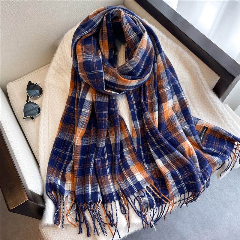 Autumn And Winter Thin Cashmere Long Scarf For Men And Women - Mubimart