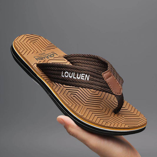 Summer Beach Flip Flops Fashion Flip-flop Non-slip Men's Sandals - Mubimart