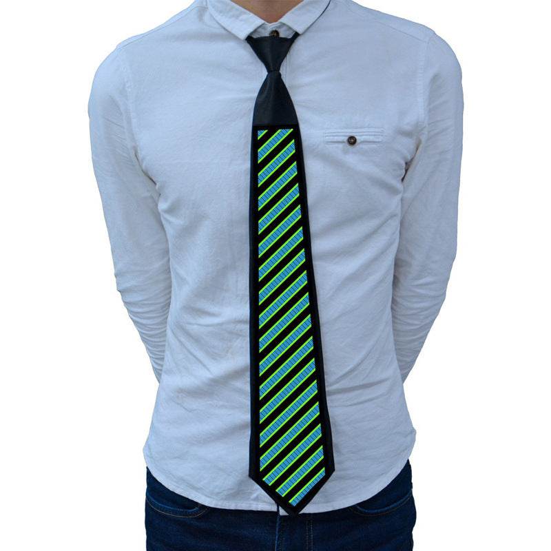 Christmas Ball Party Performance Glowing Necktie - Mubimart