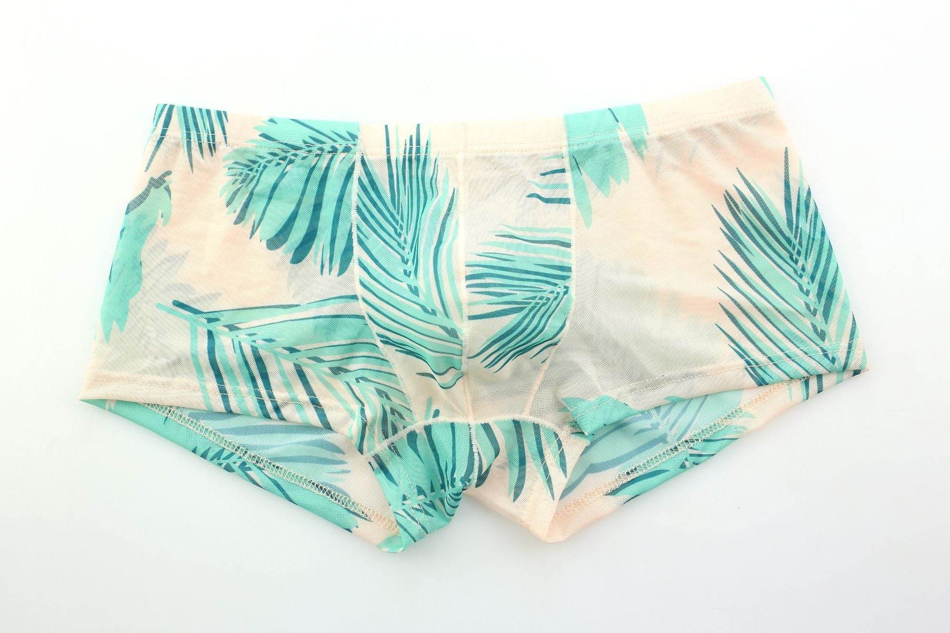 Men Underwear Flat Angle Screen Printing Tight - Mubimart