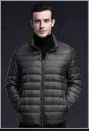 Lightweight Down Jacket Hooded Men Short - Mubimart