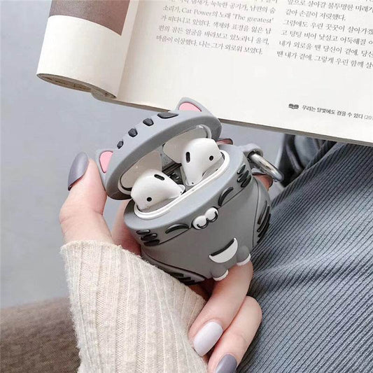 Cute Fat Orange Cat Bluetooth Wireless Headphone Case - Mubimart