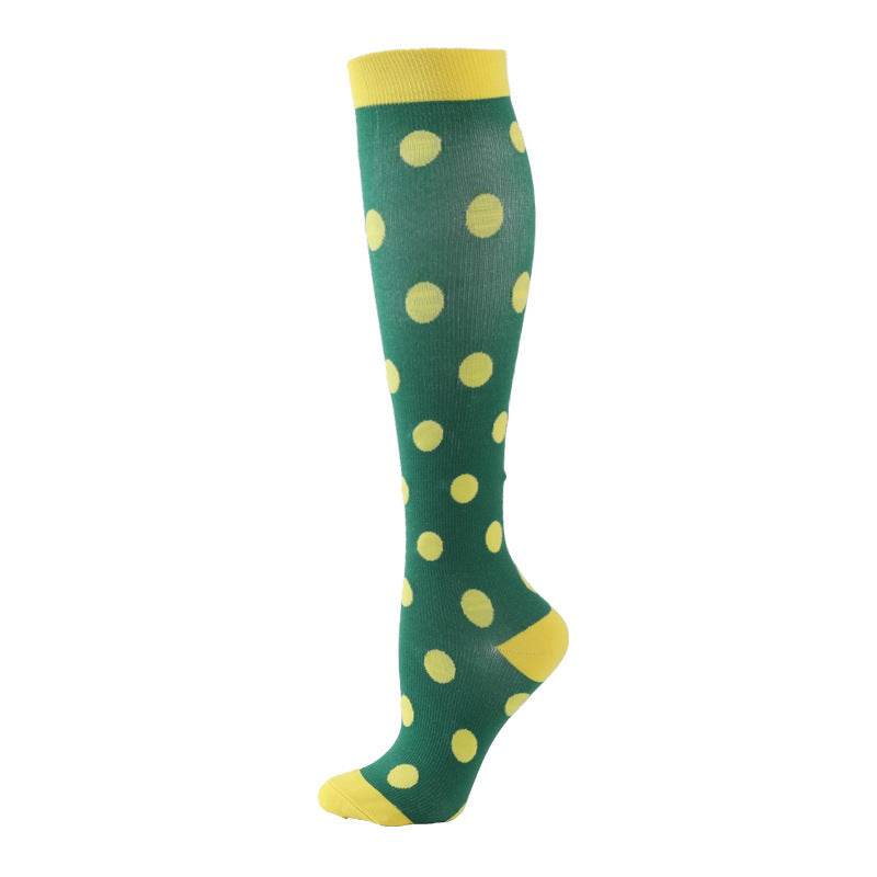 Sports Compression Socks Pattern Stretch Stockings - Mubimart
