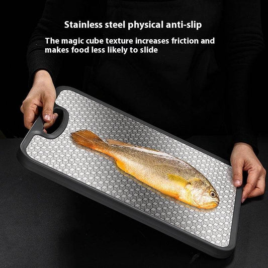 316 Stainless Steel Antibacterial And Anti Slip Cutting Board - Mubimart