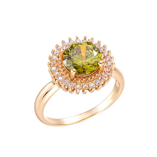 Ornament New Zircon Ring For Women