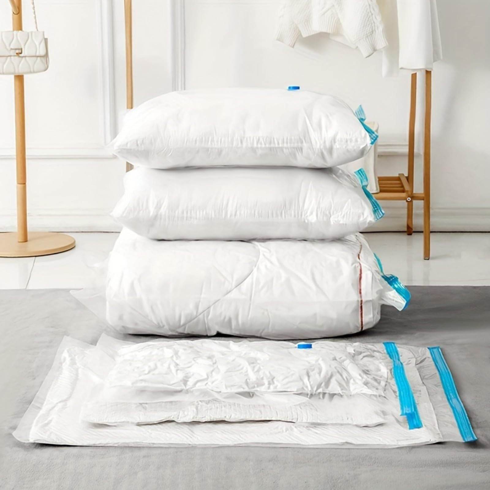 Transparent Vacuum Bag Clothing Compression Household Travel Thickened Plus-sized Quilt Storage Vacuum Organizing Folders - Mubimart