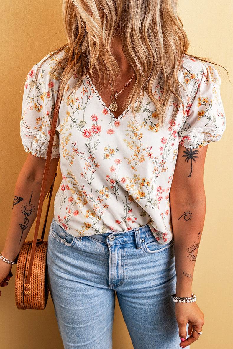 Fashion Personalized Floral T-shirt For Women - Mubimart