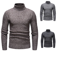 Turtleneck pullover sweater knitted sweater