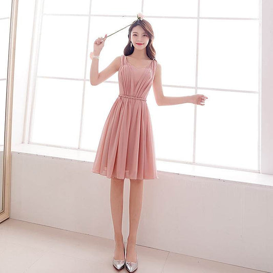 Girlfriend Bridesmaid Group Evening Wear Graduation Dress - Mubimart