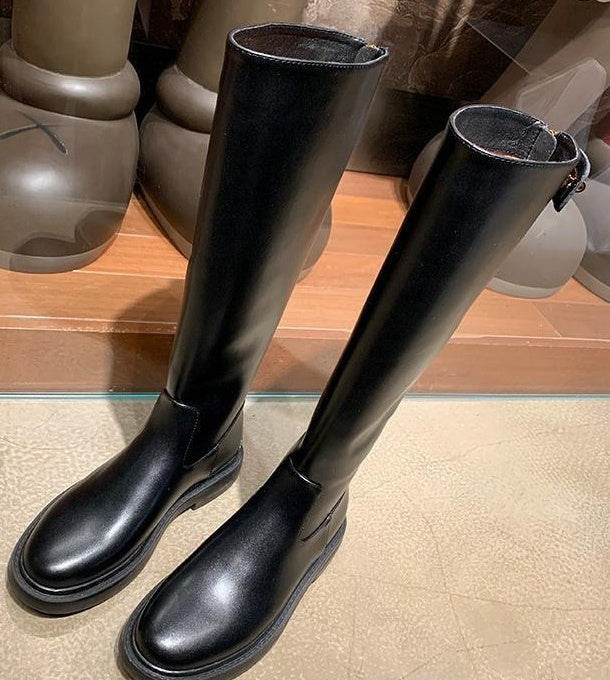 Tall Tube Knight Boots Female Autumn Winter - Mubimart