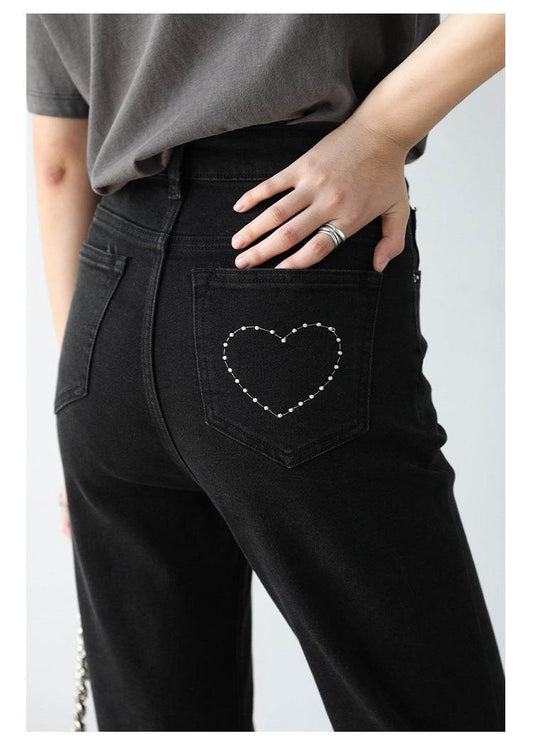 Loving High-waisted Slim Women's Bootcut Jeans - Mubimart