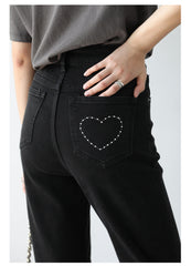 Liefdevolle High-waisted Slim Bootcut Jeans voor dames