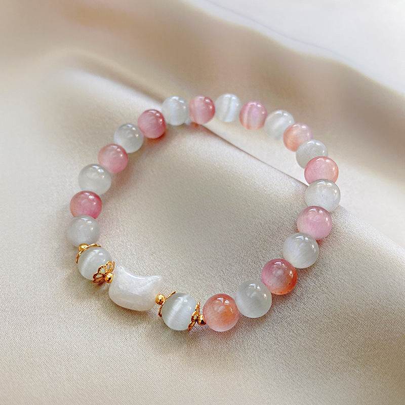 Colorful Sweet Beaded Bracelet For Women Special-interest Design - Mubimart
