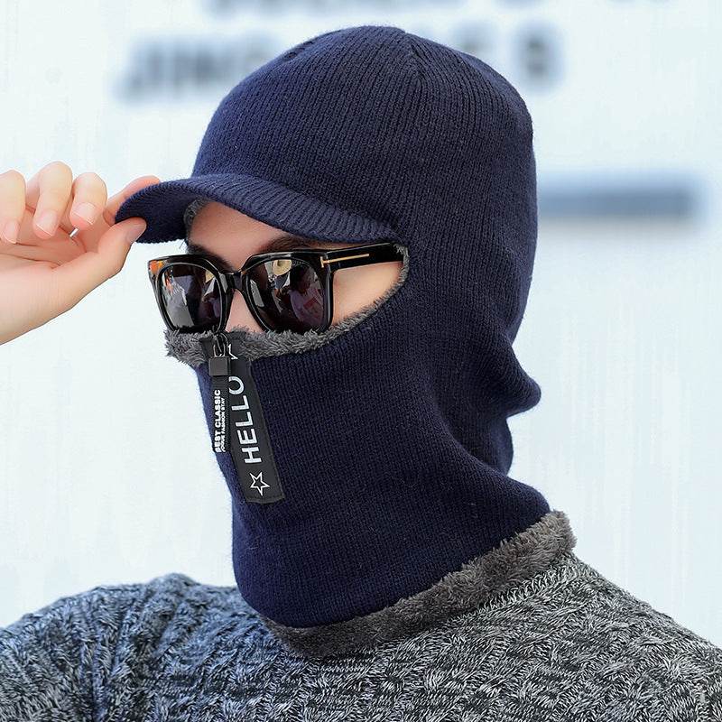 Wool Hat All-match Cycling To Keep Warm And Cold And Velvet - Mubimart
