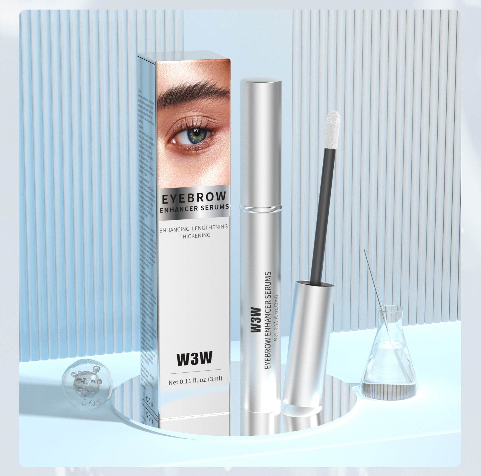 Eyebrow Growth Serum Eyebrow Serum To Grow Brows With Advanced Formula To Boost Longer Fuller And Thicker Looking Eyebrows 3mL - Mubimart
