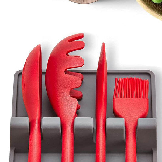 Silicone Kitchen Utensil Seat Shelf Pad - Mubimart
