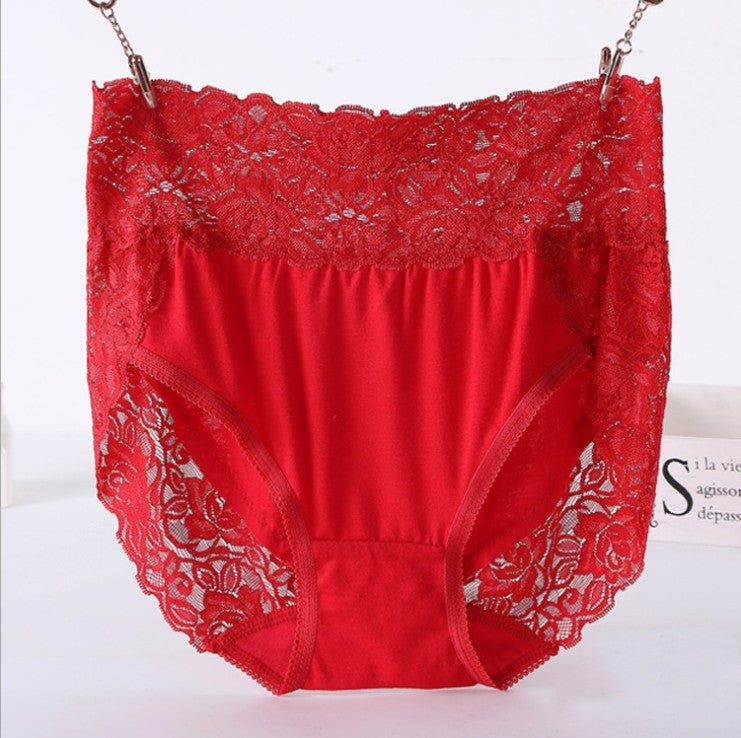 Plus Size Modal Lace Panties Women's - Mubimart -  