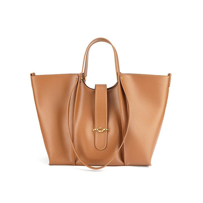 Genuine Leather Large Capacity Bag High-grade Tote Bag For Women - Mubimart