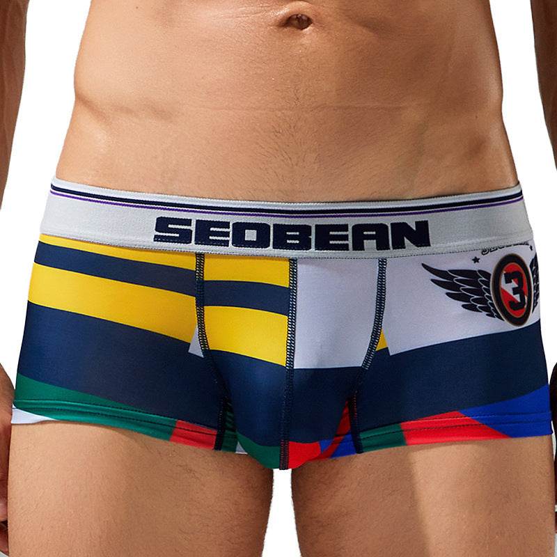 Boxer Low Waist U Convex Boxers - Mubimart