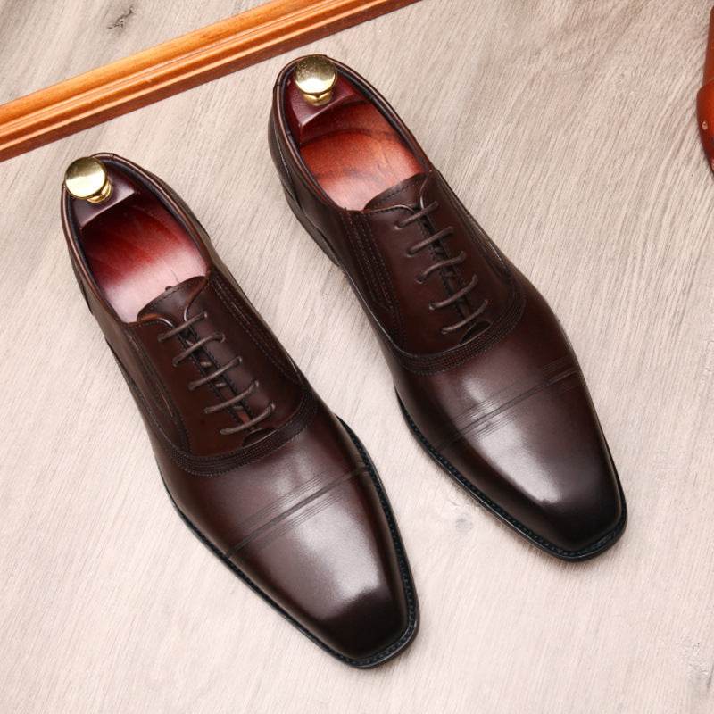 Fashion Mens Formal Leather Shoes - Mubimart