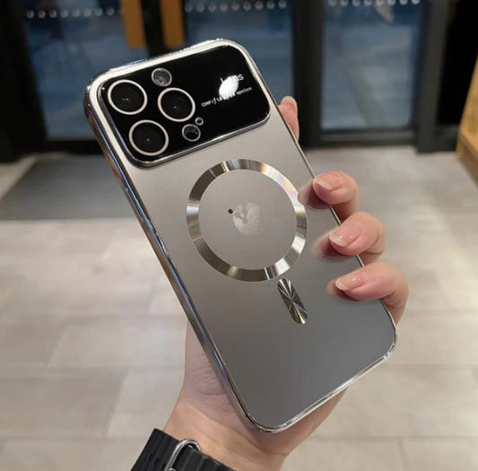 Frosted Magnetic Shockproof iPhone Case – Retro Matte Anti-Fall Protective Cover