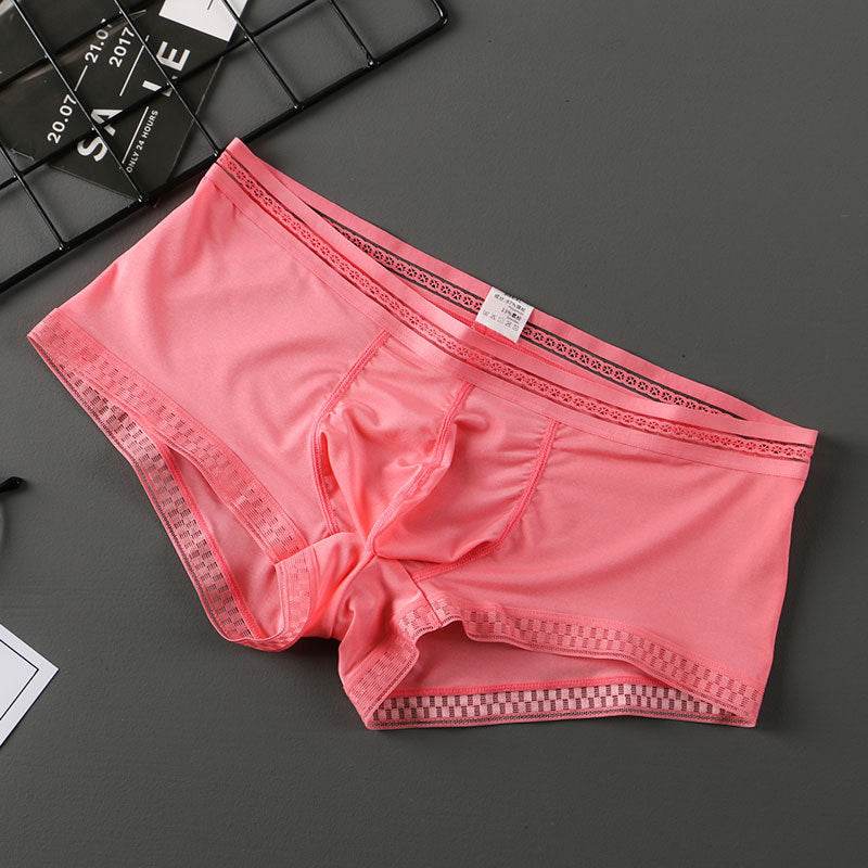 Summer New Translucent Ice Silk Underwear Men Sexy - Mubimart