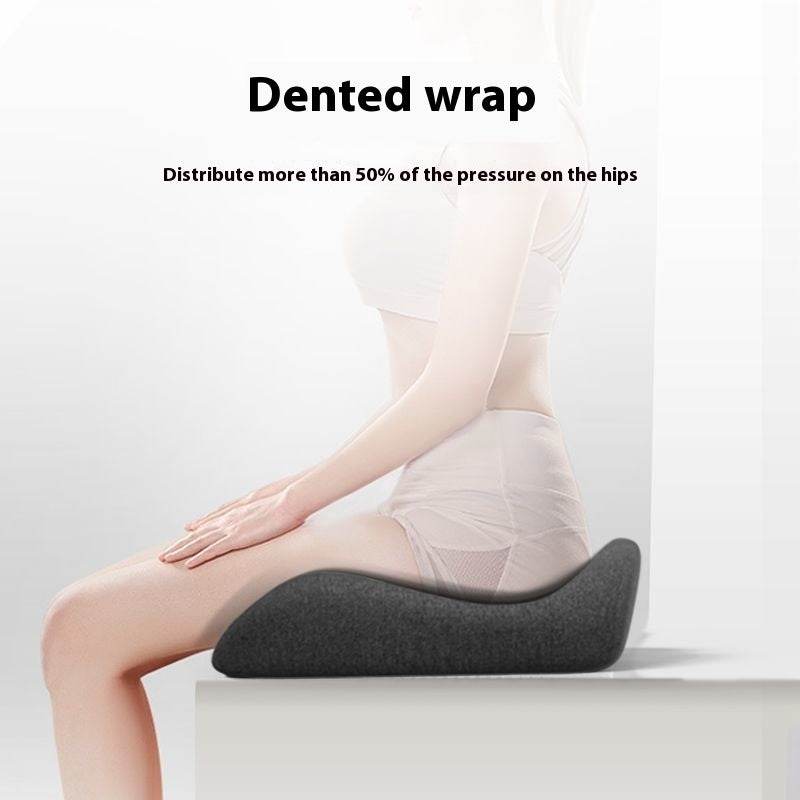 Cushion Office Chair Cushion Long-sitting Artifact Thickened Non-collapse Memory Foam Seat Cushion Ice Silk Breathable Men Seat Cushion - Mubimart