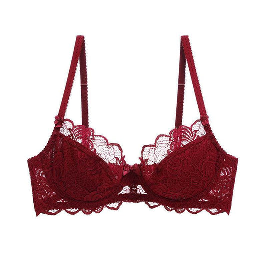 Lace Lingerie Breathable Comfortable Thin Large Size Bra Bra - Mubimart