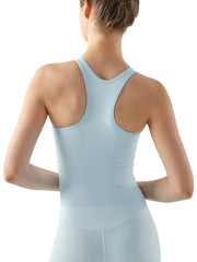 Yoga Workout Clothes Top With Chest Pad - Mubimart -  