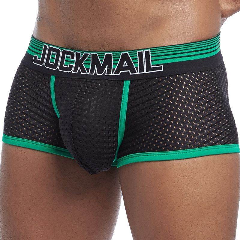 Men Underwear Boxer Breathable Mesh boxe - Mubimart