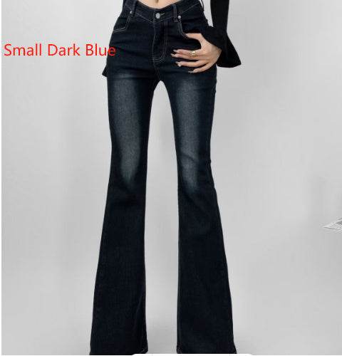 Fuli Washed Nostalgic Skinny Jeans For Women - Mubimart