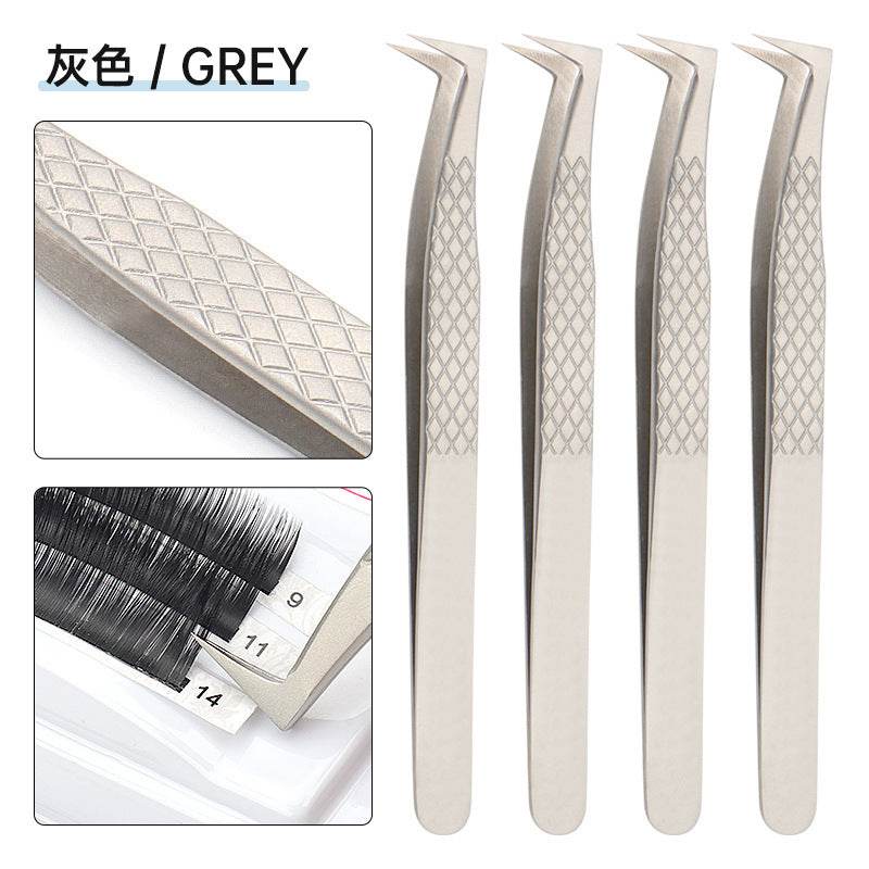 Grafting Eyelash Special Tweezers High Precision Fish Pattern Olecranon Tweezers Stainless Steel Eyelash Tweezers - Mubimart