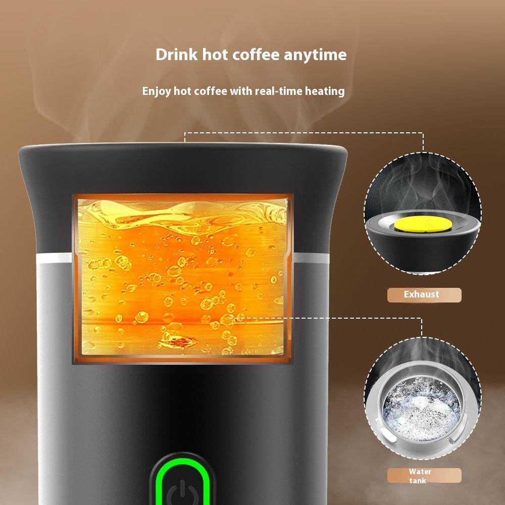 Electric Grinder Coffee Travel Handy 3 In1 Espresso Portable Coffee Espresso Maker Machine Cafe Portable Capsule Coffee Machine Kitchen Gadgets - Mubimart