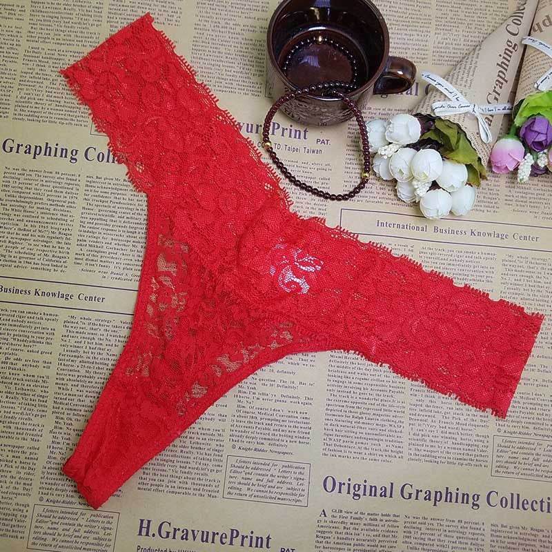 Women's Lace Thong - Mubimart