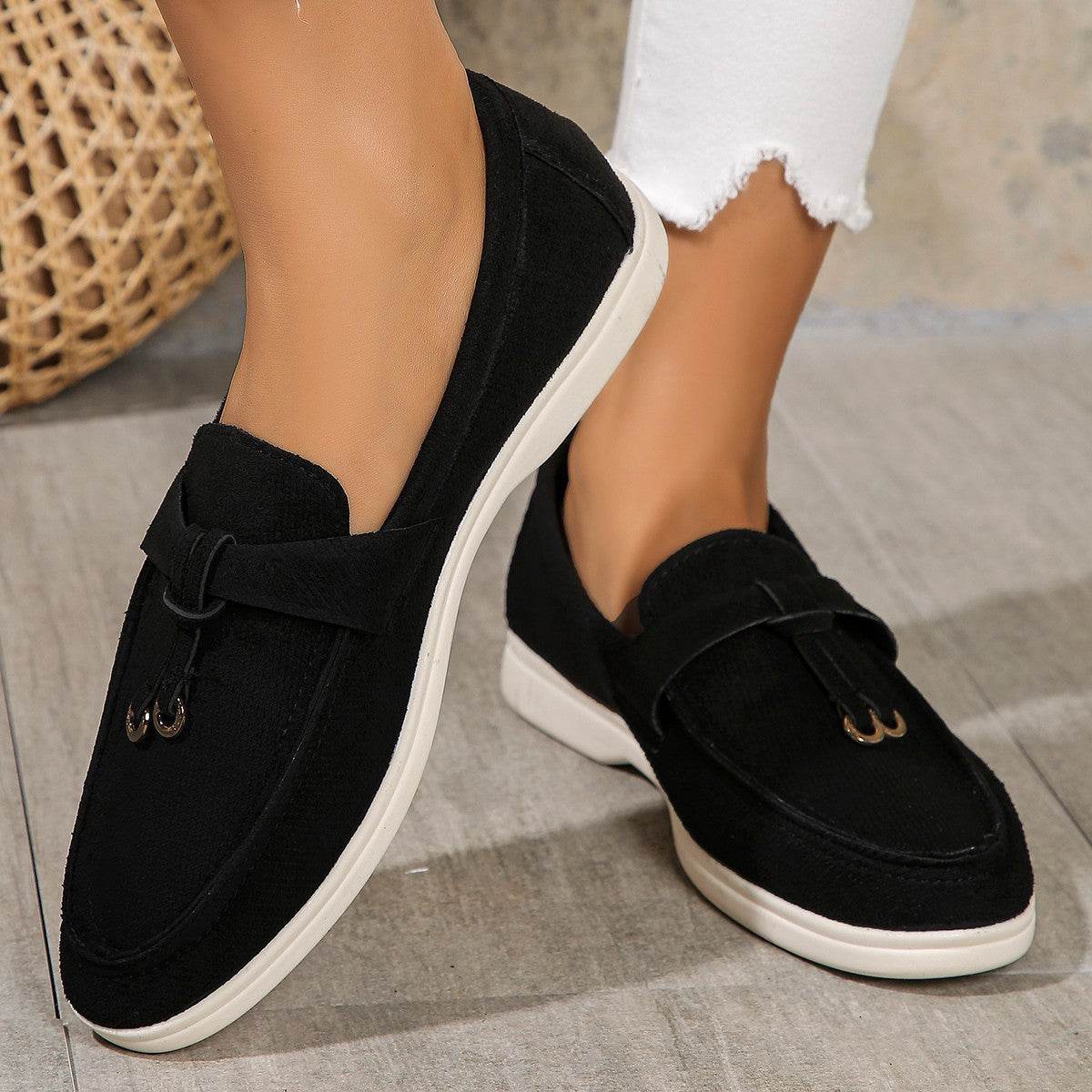 Slip-on High-end Loafers Gommino Women - Mubimart