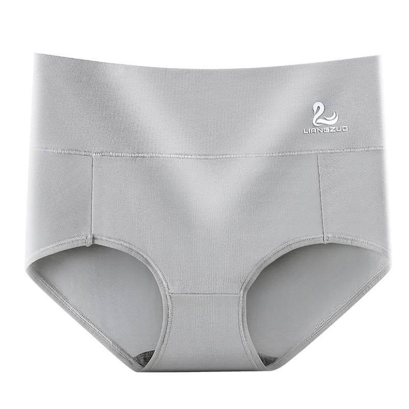 Popular High Waist Pure Cotton Women''s Underwear Swan Belly Warm Palace Large Mm Graphene Antibacterial Crotch Briefs - Mubimart