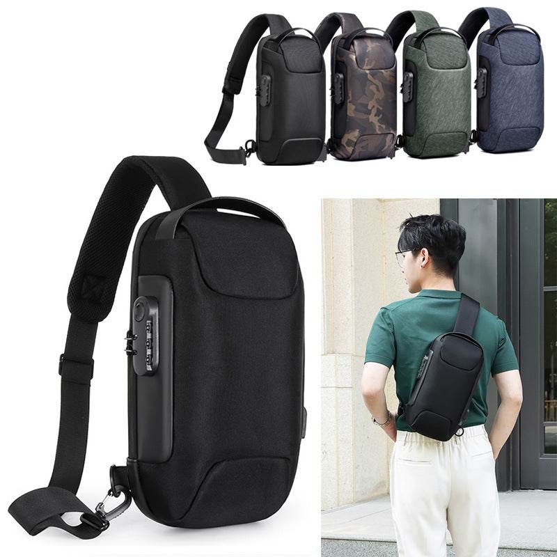 Sling Bag, Waterproof Men's Chest Bag Shoulder Bags Crossbody Sling Backpack For Men - Mubimart