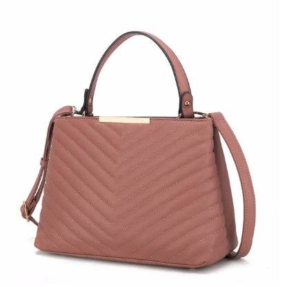 MKF Collection Dakota Satchel Handbag Vegan Leather Women By Mia K - Mubimart