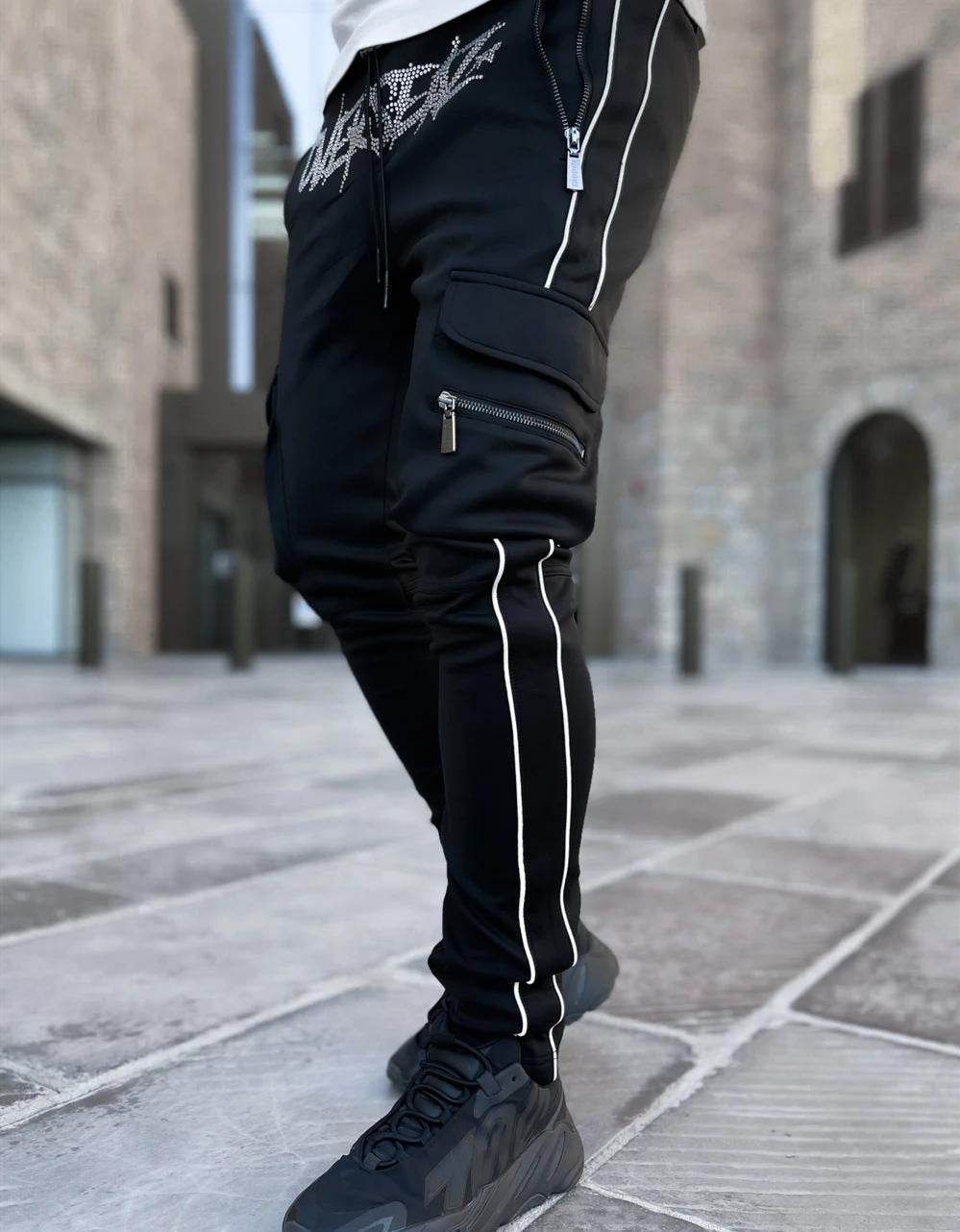 Multi Pocket Cargo Pants Men's Athleisure - Mubimart